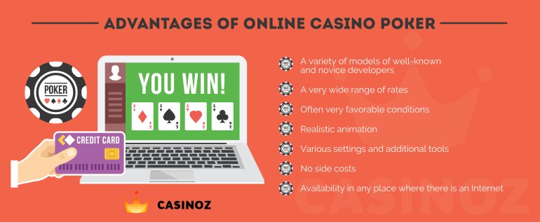 Advantages of online poker