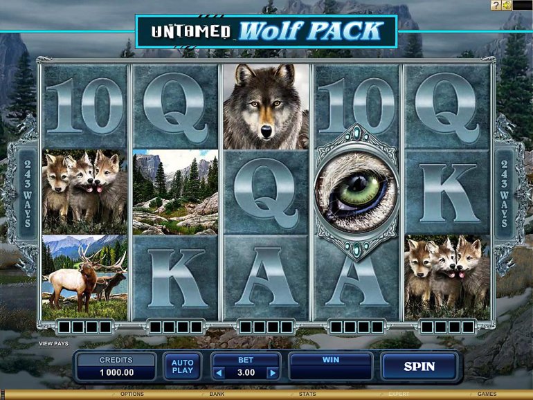 video slot Untamed Wold Pack (Microgaming)