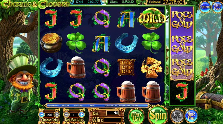 Charms and Clovers video slot