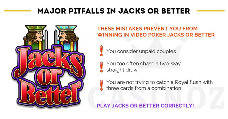 major mistakes by video poker players