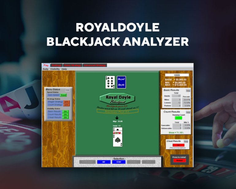 RoyalDoyle Blackjack Analyzer statistical analysis of blackjack