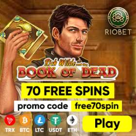 Up to 70 Free Spins for Registration at Riobet