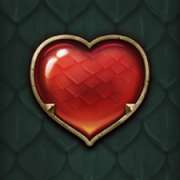 Hearts symbol in Dragon Maiden slot