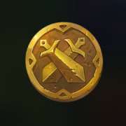 Golden coin symbol in Immortal Guild slot