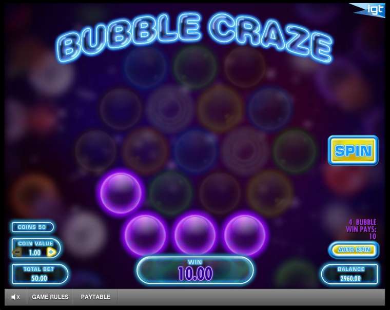 Play Bubble Craze slot
