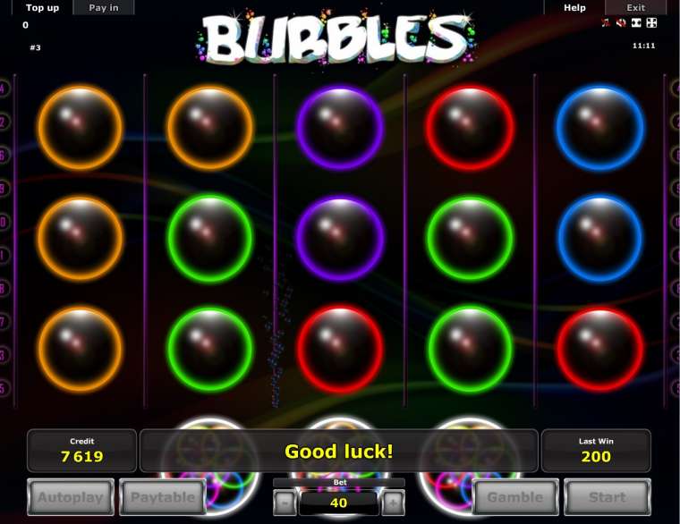 Play Bubbles slot