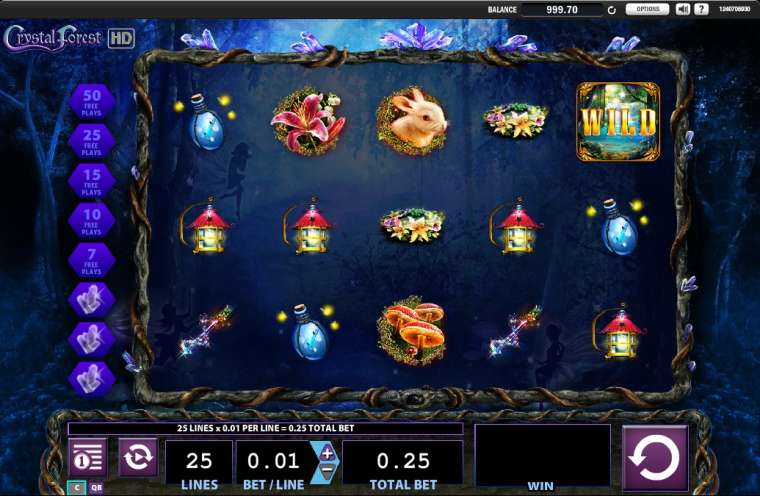 Play Crystal Forest HD slot