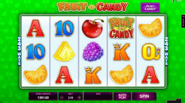 Play Fruit vs Candy slot