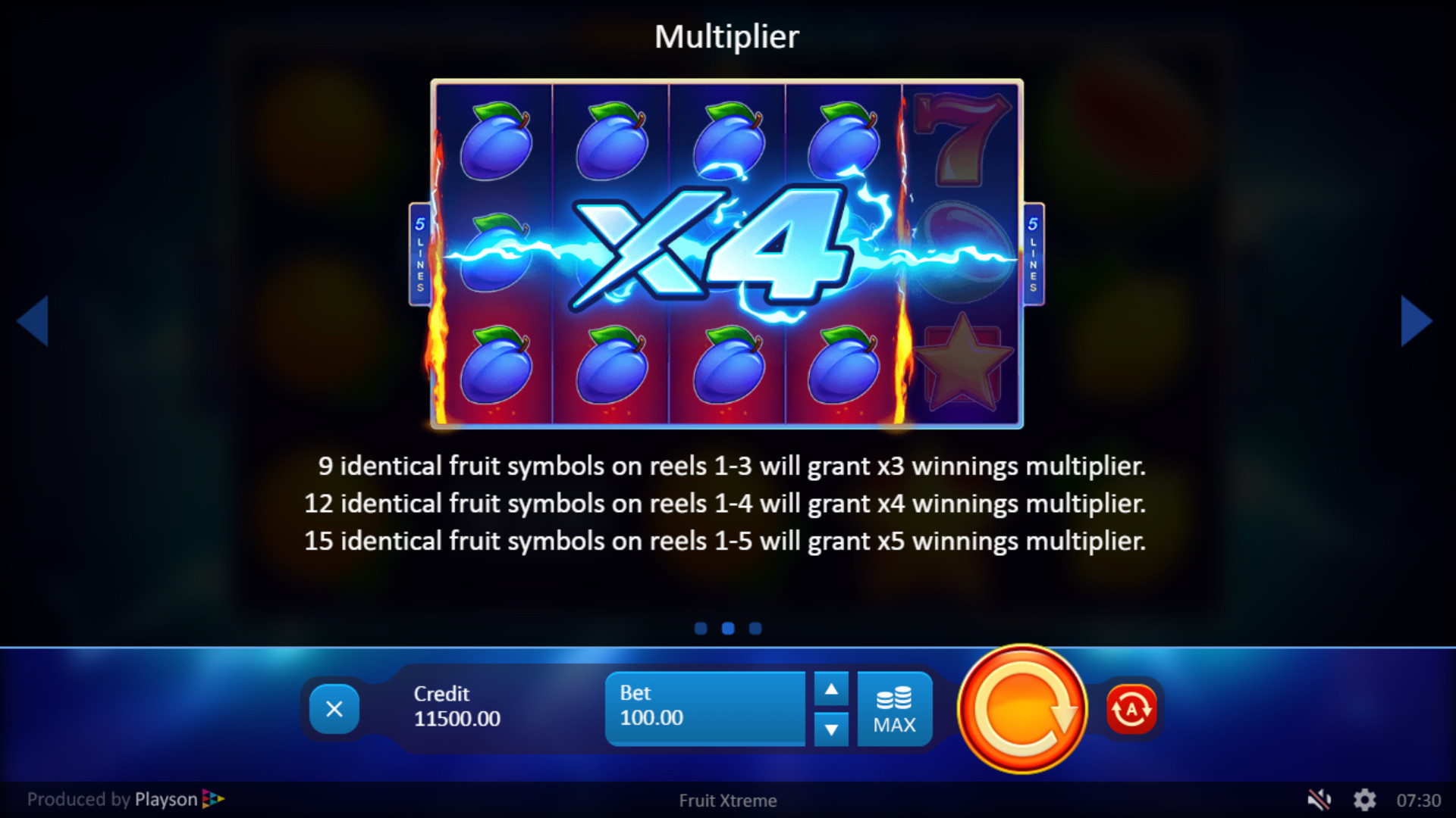 Fruit Xtreme slot online 🎰 by Playson | Play now free