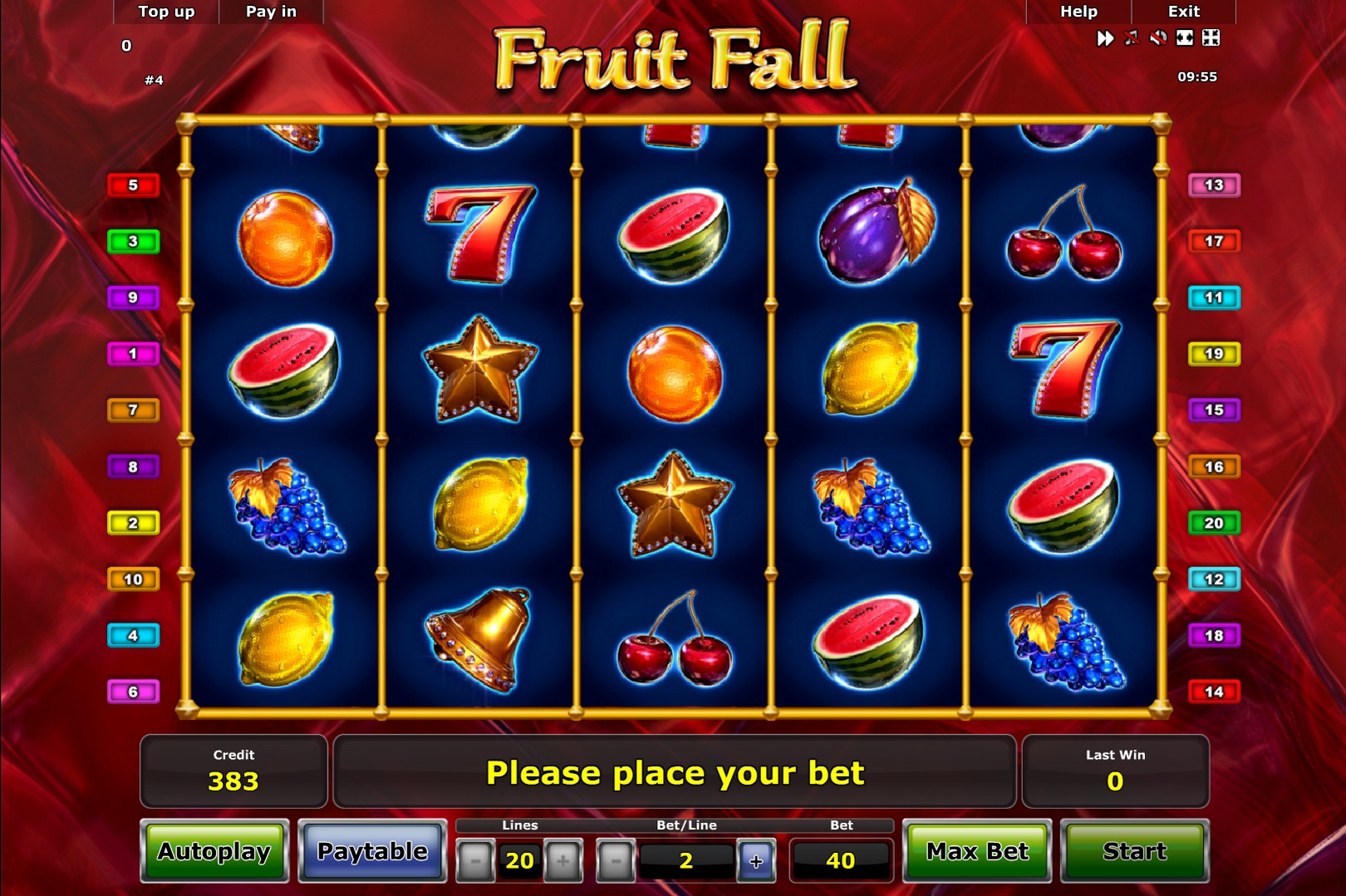 Fruit Fall by Novomatic / Greentube x1000 🎰 Slot Review & Free Demo