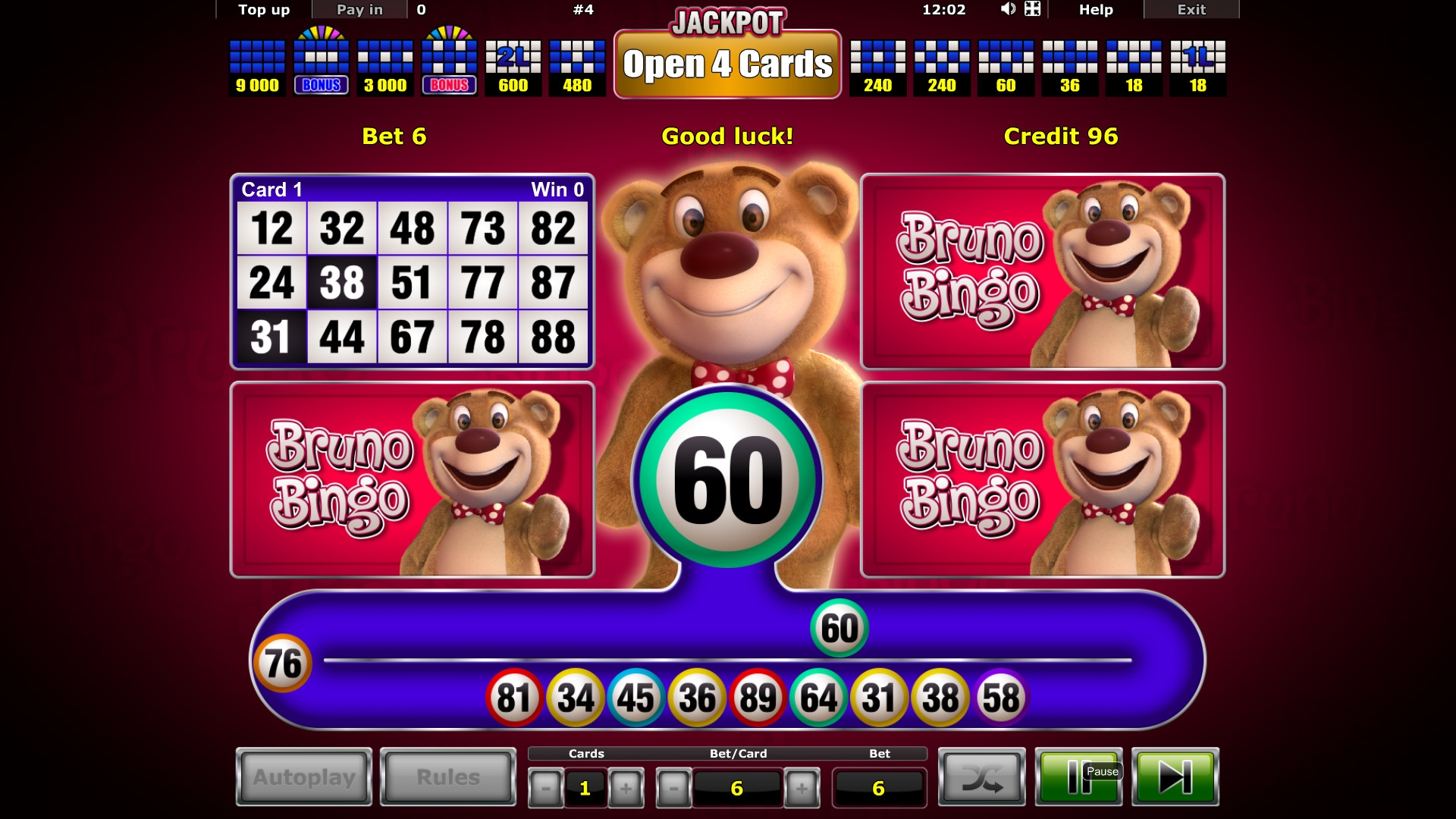 Bruno Bingo: Online Casino Game from Novomatic / Greentube - Bingo
