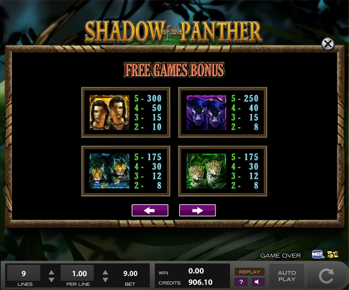 shadow of the panther slot machine download