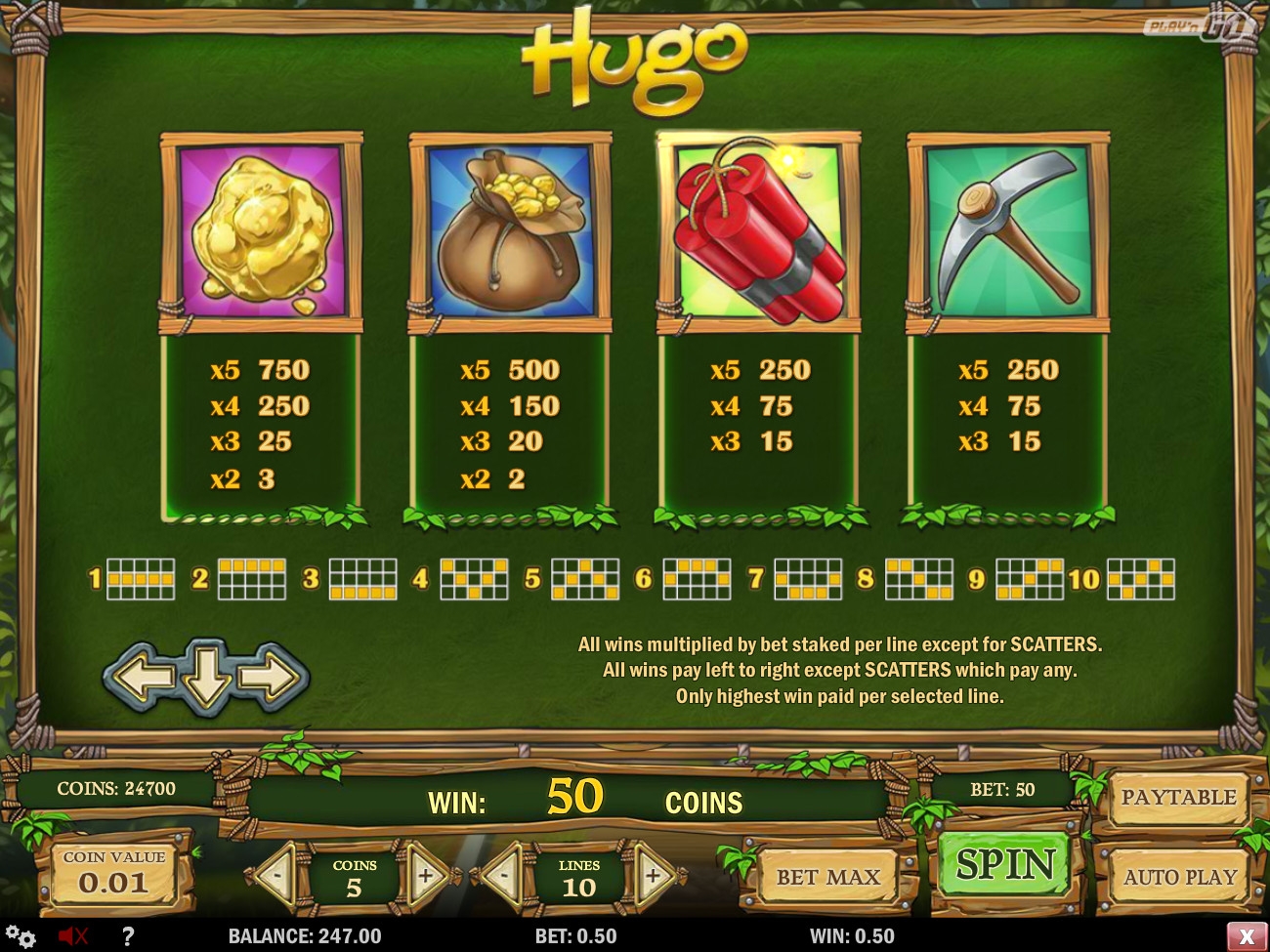 Slots gratis sem download Hugo