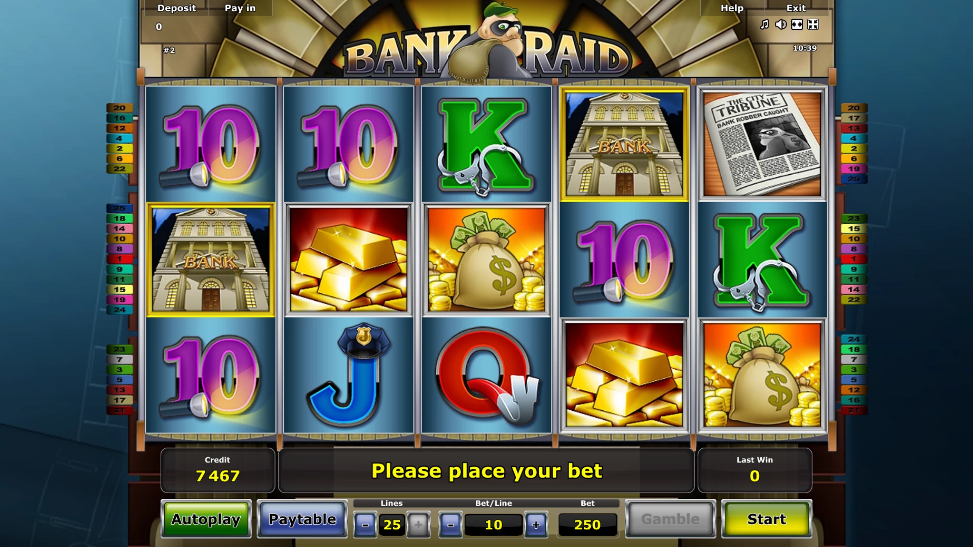 Kills Slot machines online bank raid :