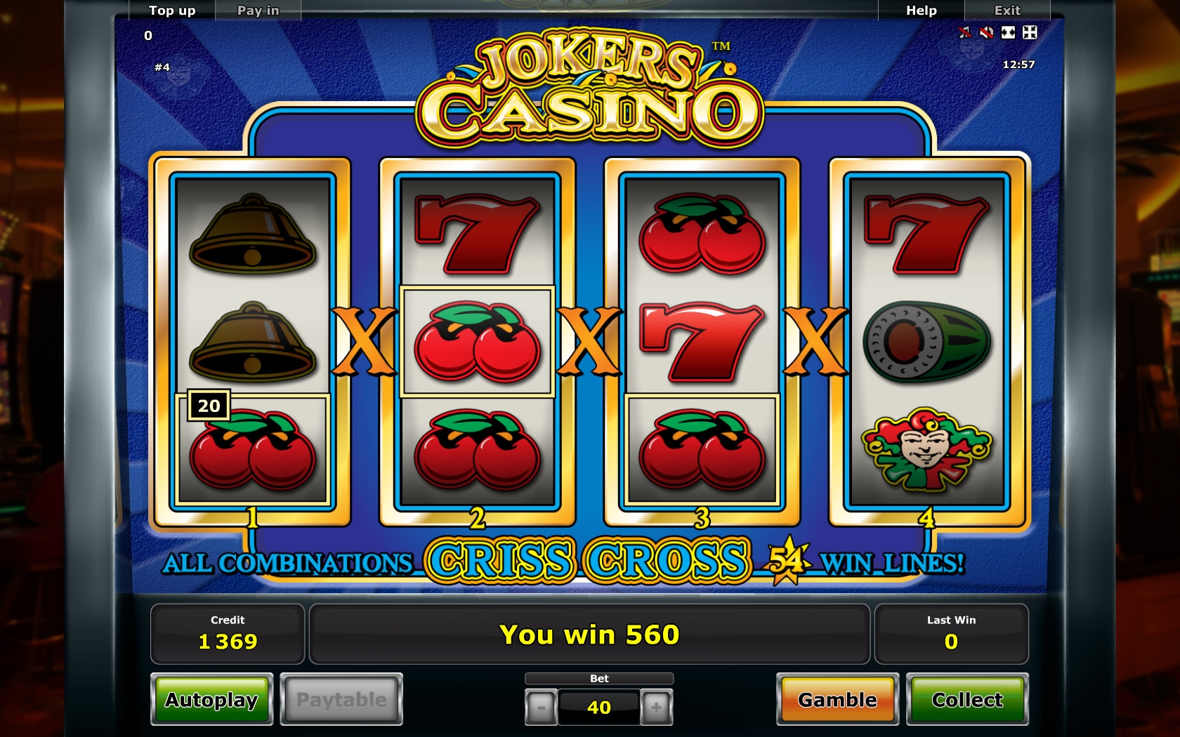 Jokers Casino slot online  by Novomatic / Greentube ...