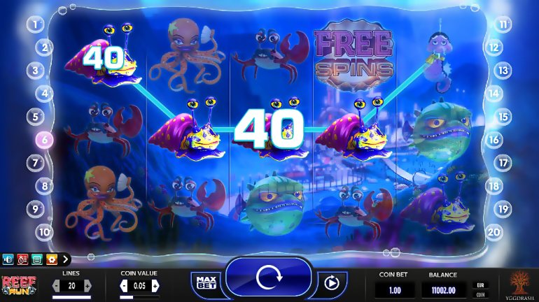 The slot machine Reef Run