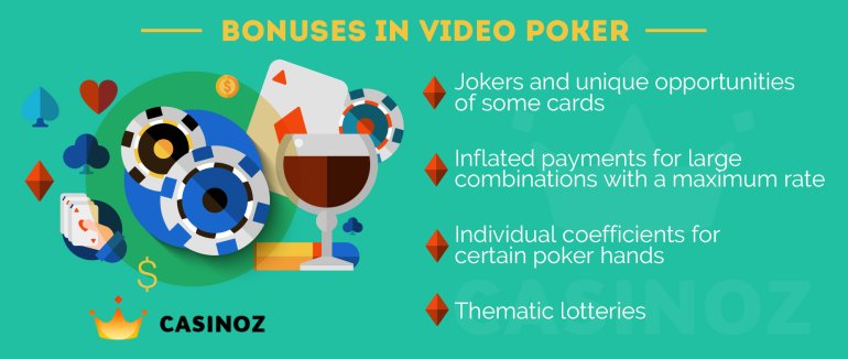 bonuses in casino video poker
