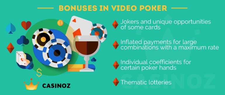 video poker bonuses bonuses in casino video poker