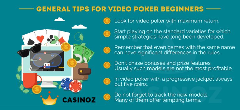 video poker strategy strategies for video pokers