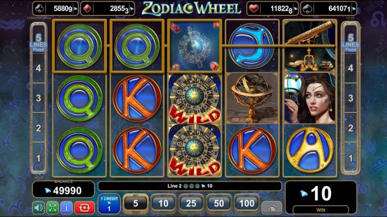 The slot machine Zodiac Wheel