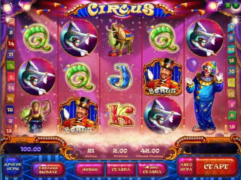 Slot Machines about Circus