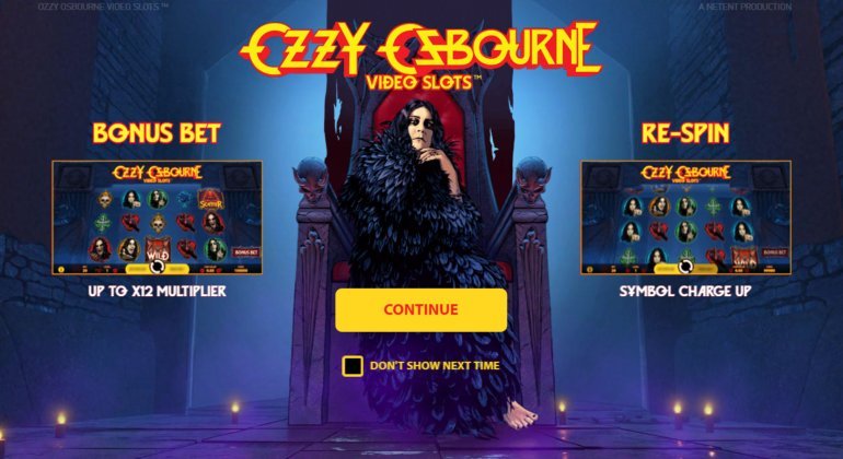 Ozzy Osbourne slot by NetEnt