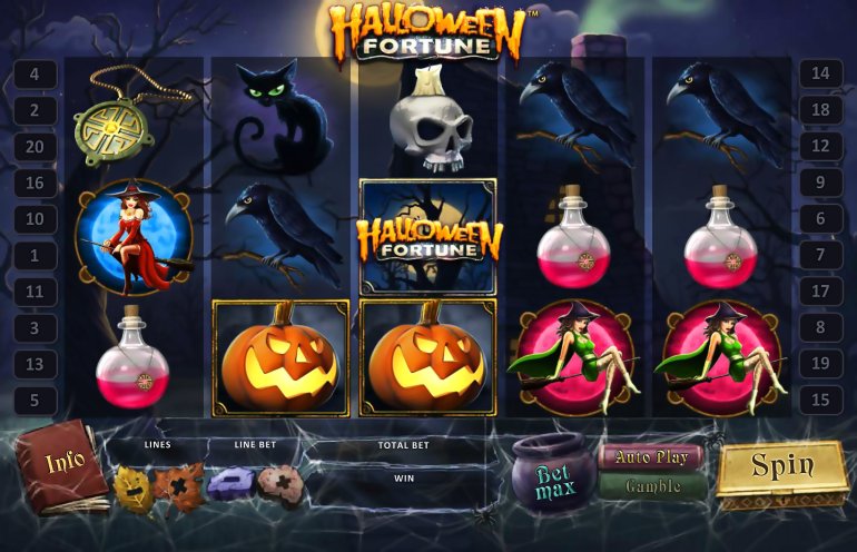 Themed slot machine halloween fortune