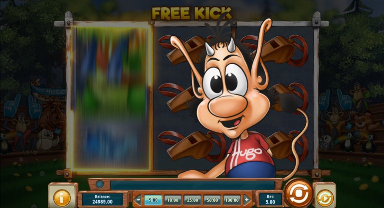 Hugo Goal football slot machine