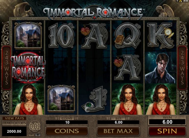 Immortal Romance slot machine