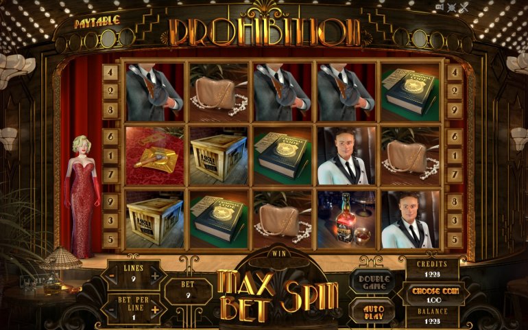 Prohibition slot machine