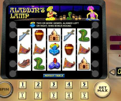 Online Casino Slots about Aladdin