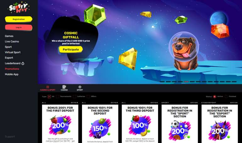 The club also offers other bonuses, free spins, etc. in Free €5 Bonus for Registering at SlottyWay Casino Free €5 Bonus for Registering at SlottyWay Casino