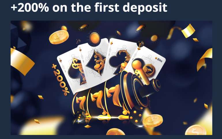 200% Welcome Bonus up to $2000 at Bitz casino