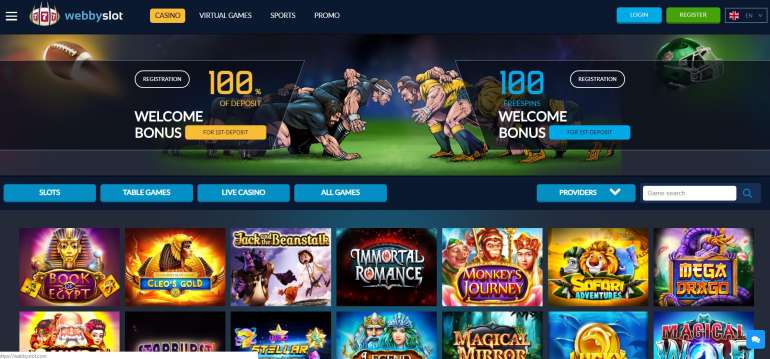 in 100% up to 200 EUR on First Deposit from Webbislot in