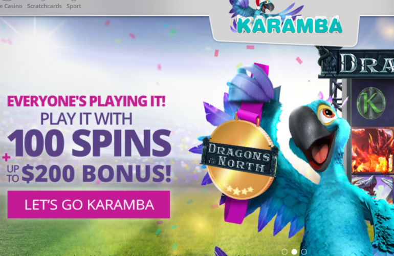 in 100% Match Bonus up to €200 in Karamba Casino Karamba Casino Welcome Bonus in