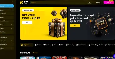 Up to € 100 and 50 freespins on your second deposit at R7: R7 online casino