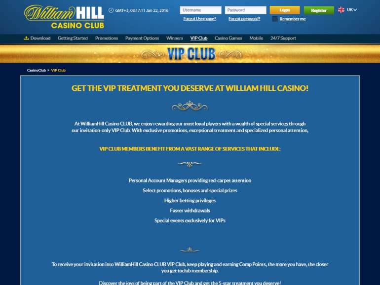 William Hill Casino club