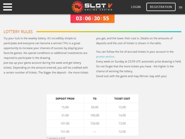 in SlotV Casino SlotV Casino