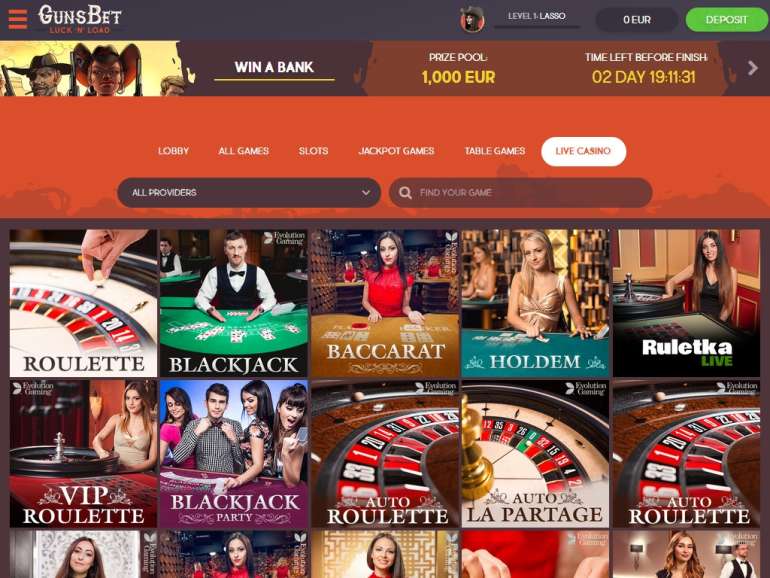 in Gunsbet Casino Gunsbet Casino