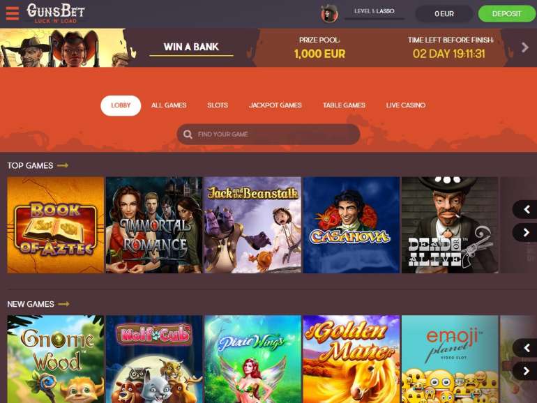 in Gunsbet Casino Gunsbet Casino