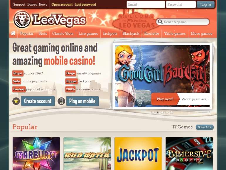 in Leo Vegas Casino Leo Vegas Casino