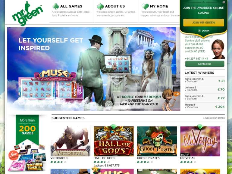 in Mr Green Casino Mr Green Casino