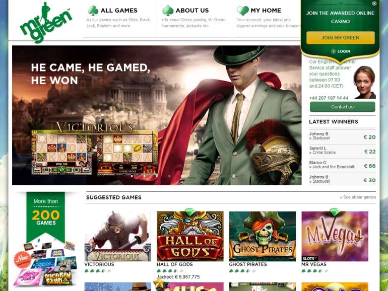 in Mr Green Casino Mr Green Casino