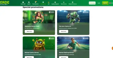 Verde Casino: Bonuses