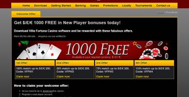 Villa Fortuna Casino: Promotions