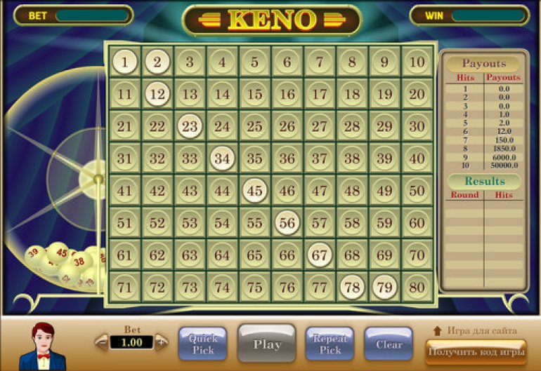 play keno online free
