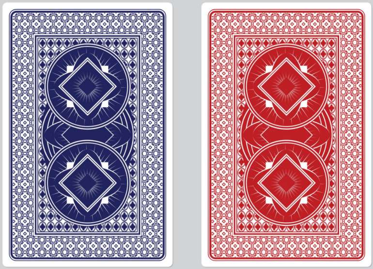 The reverse side of the cards from the deck in Card Back Card back in Card Back
