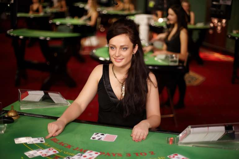 The dealer in blackjack in Hit Dealer in Hit