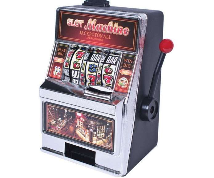 Gaming machine with lever in One Armed Bandit One Armed Bandit in One Armed Bandit