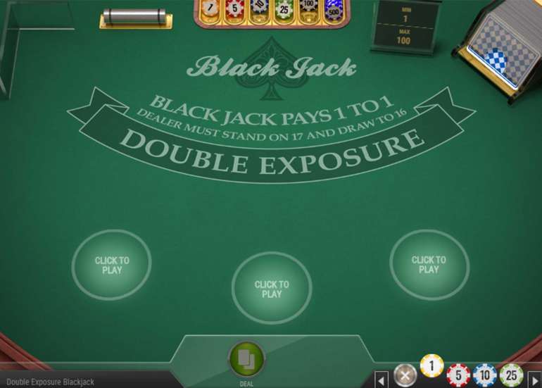 Blackjack Double Exposure in Double Exposure Double Exposure BJ in Double Exposure